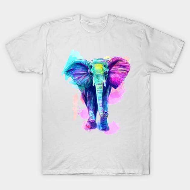 Elephant T-Shirt by canvaswolf